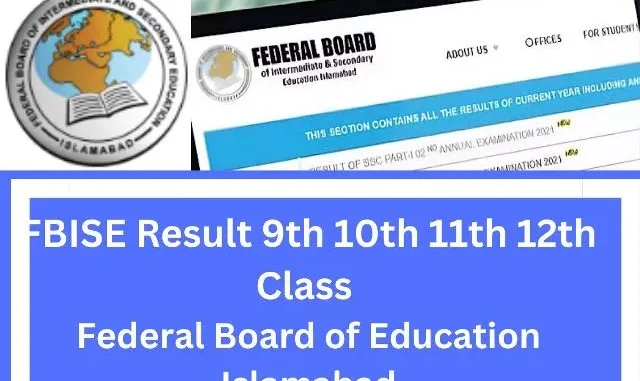 11th Class Result 2025 FBISE Federal Board